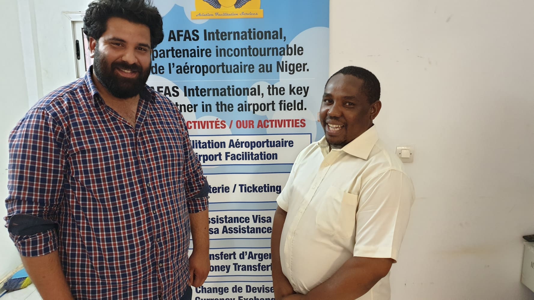 Moussa Idi Labo et Mohamed Kharrat à AFAS International au Niger