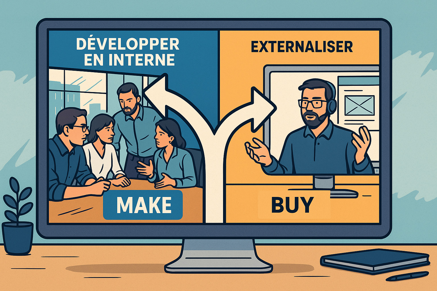 Make or Buy : Faut-il développer votre solution TI en interne ou l’externaliser ?